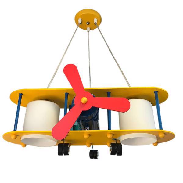 لوستر کودک ویتالایتینگ مدل هواپیمای ملخی، Vitalighting Propeller Airplane Children Chandelier