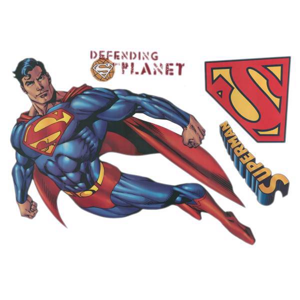 استیکر دکوفان مدل Superman Maxi، Decofun Superman Maxi Sticker