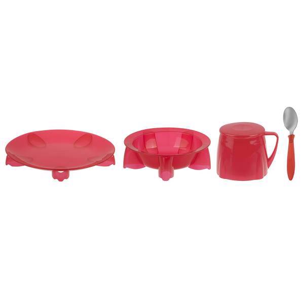 ست 4 تکه غذاخوری استیدی کو مدل 62844، Steadyco 62844 4 Pieces Feeding Set