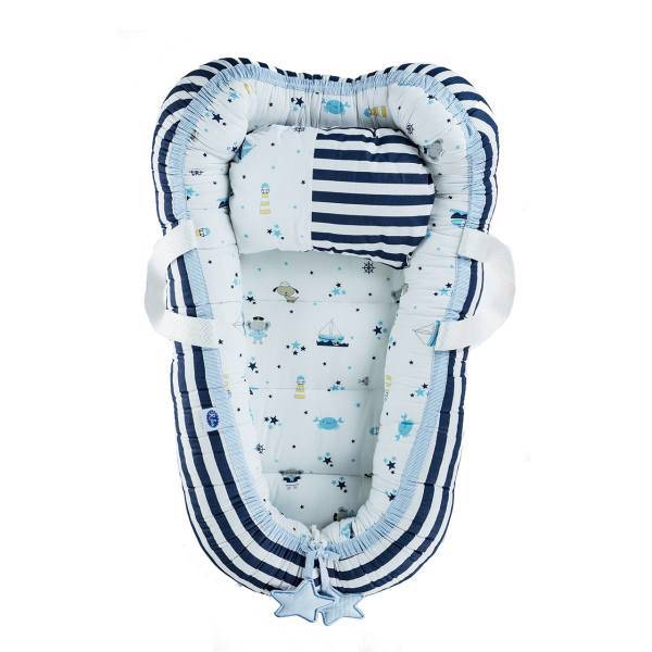 سرویس 3 تکه خواب نوزادی رها مدل Stripes And Crabs، Roha Stripes And Crabs Baby Bed Set 3 Pieces