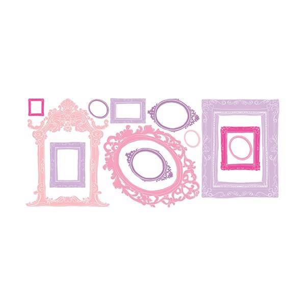 استیکر رومیت مدل Pink And Purple Frames، Roommate Pink And Purple Frames Sticker