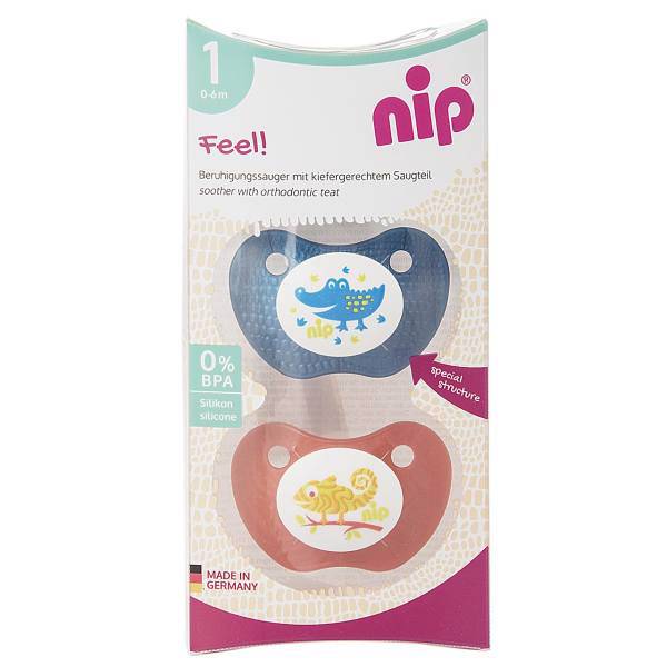 پستانک ارتودنسی نیپ مدل 31305BO بسته 2 عددی، Nip 31305BO Pacifier And Accessories Orthodontic Size3 Pack Of 2