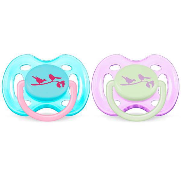 پستانک ارتودنسی اونت مدل SCF172/68B بسته 2 عددی، Avent SCF172/68B Orthodontic Pacifier Pack Of 2