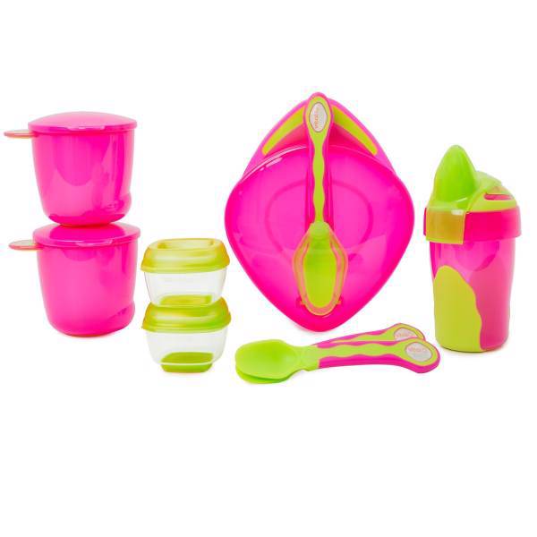 ست ظرف غذای کودک ویتال بیبی مدل 443103 بسته 8 عددی، Vital Baby 443103 Kid Weaning set 8 pic