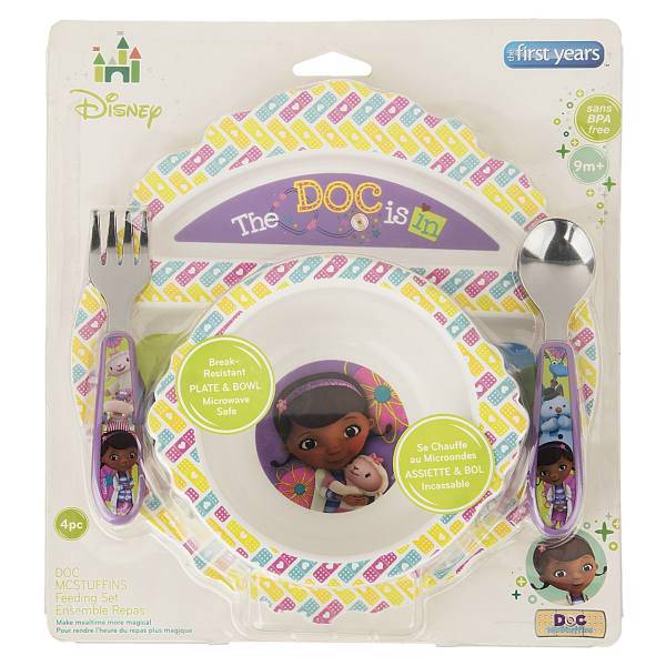 ست 4 تکه غذاخوری کودک دفرست یرز مدل Y10254، The First Years Y10254 Baby Dish Set 4 Piece