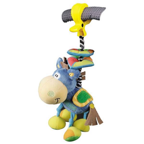 آویز پلی گرو مدل الاغ آبی، Playgro Blue Donkey Doll Pendant