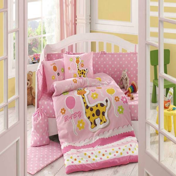 سرویس خواب کودک هابی هوم مدل Puffy یک نفره 10 تکه، Hobby Home Puffy 1 Person 10 Pieces Baby Bed Cover Set