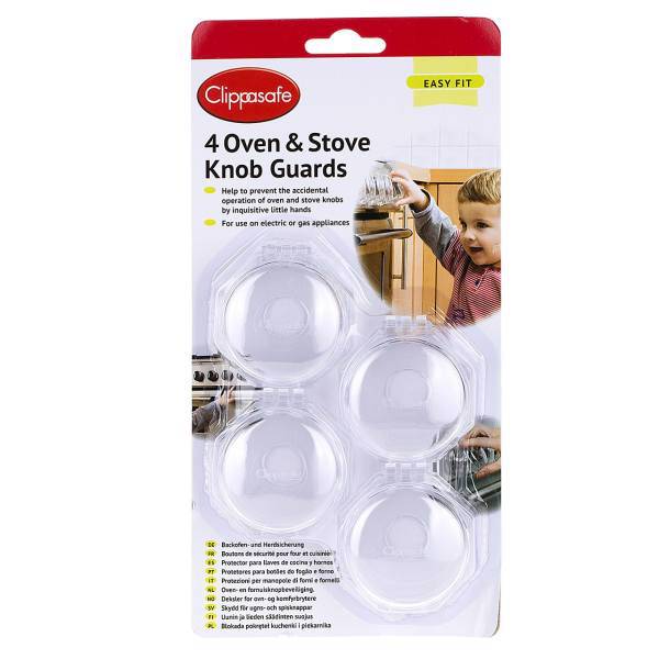 محافظ دستگیره کلیپاسیف مدل CL880 بسته 4 عددی، Clippasafe CL880 Oven and Stove Knob Guards Pack Of 4