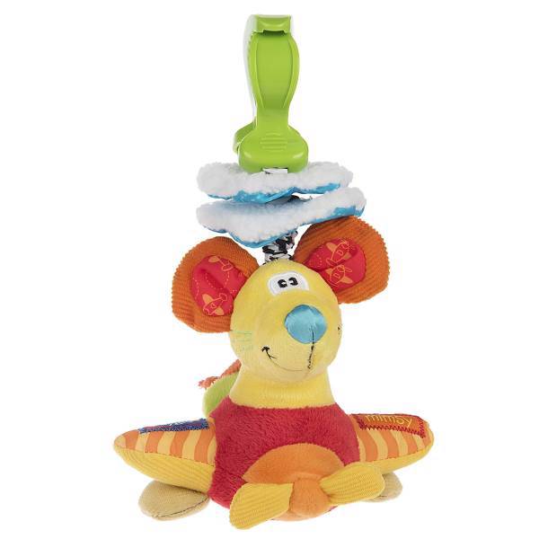 آویز پلی گرو مدل موش، Playgro Blue Mouse Doll Pendant