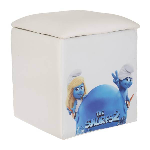 جلو مبلی کودک پینک مدل Smurf، Pink Smurf Kids Sofa Puff