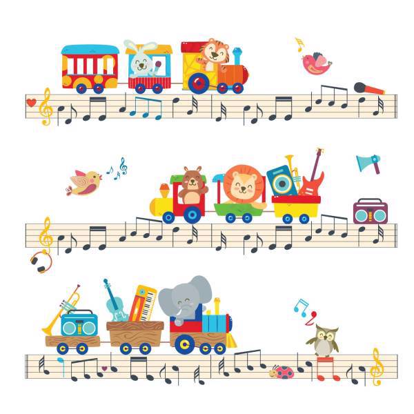 استیکر سالسو طرح Musical Train، Salso Musical Train Sticker