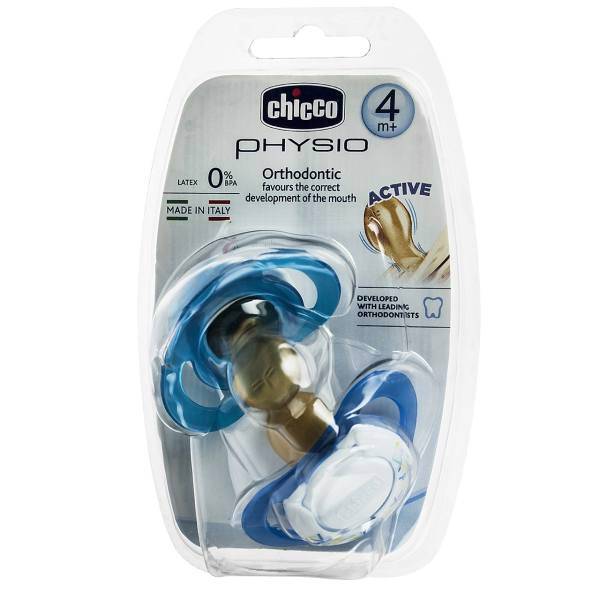 پستانک ارتودنسی چیکو مدل 72022بسته 2 عددی، Chicco 72022BG Orthodontic Pacifier Pack Of 2