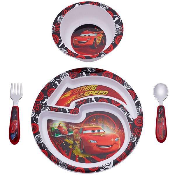 ست 4 تکه غذاخوری فرست یرز مدل کارز، The First Years Cars 4 Pieces Feeding Set