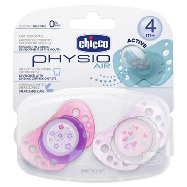 پستانک چیکو مدل Physio Air بسته 2 عددی، Chicco Physio Air Pacifier pack Of 2