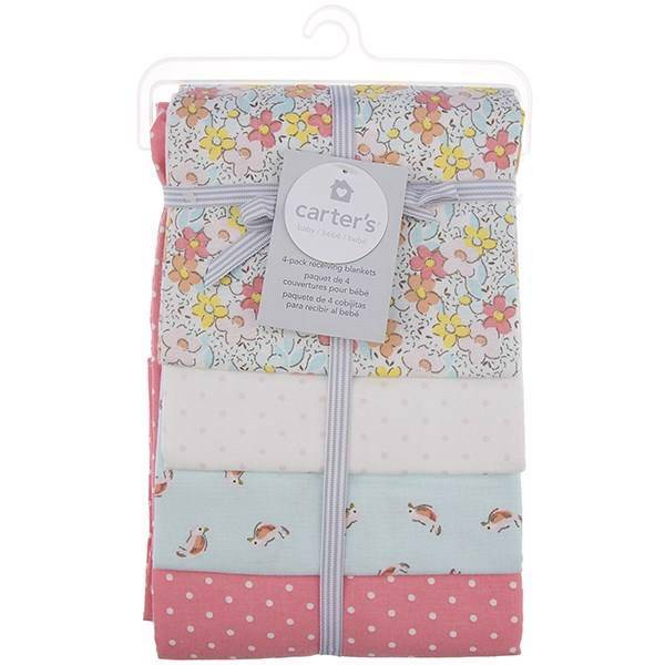 خشک کن کارترز مدل Flower and Bird بسته 4 عددی، Carters Flower and Bird Drying Towel Pack of 4