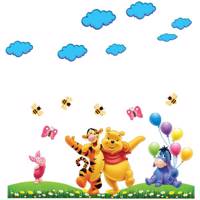 استیکر سه بعدی ژیوار طرح پو و دوستان 2 Zhivar Pooh and Friends 2 3D Wall Sticker