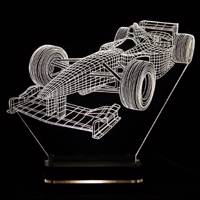 چراغ خواب سه بعدی نورا مدل ماشین مسابقه ای - Noura Formula one 3D Night Light