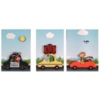 تابلو برجسته کودک ژیوار مدل Animals Car Zhivar Animals Car Kid Board