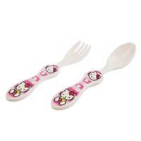 قاشق و چنگال کودک بلو بیبی مدل Hello Kitty B-002 Blue Baby Hello Kitty B-002 Baby Fork And Spoon