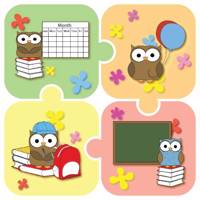 استیکر سه بعدی سالسو طرح مدرسه جغد ها - Salso School Of Owls 3D Sticker