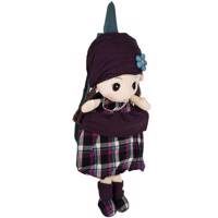 کوله پشتی اچ دبلیو دی مدل Purple Plaid Dress HWD Backpack Purple Plaid Dress