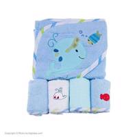 حوله کودک بیبی بی مدل Whale Baby Bee Whale Towel