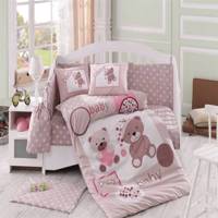 سرویس 10 تکه خواب کودک هابی هوم مدل Ponpon Hobby Home Ponpon Kids Duvet Set 10 Pcs