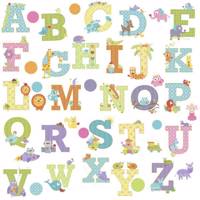 استیکر رومیت مدل Dena Animal Alphabet Wall Dcls - Roommate Dena Animal Alphabet Wall Dcls Sticker