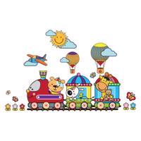 استیکر سه بعدی سالسو طرح قطار شادی Salso Train joy 3D Sticker