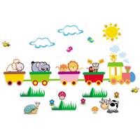 استیکر چوبی جیک جیک مدل قطار حیوانات Jikjik Animal Train Wood Sticker