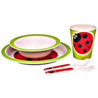 ست 5 پارچه کودک بامبو فیبر کد 102570 - Bamboo Fiber 102570 5 pieces Feeding Set