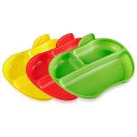 ظرف غذاخوری کودک مانچکین مدل Lil Apple Plates بسته 3 عددی Munchkin Lil Apple Plates Dishes Pack of 3