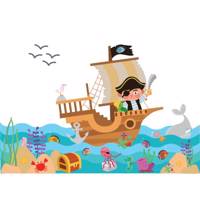 استیکر سالسو طرح Little Pirate Salso Little Pirate Sticker