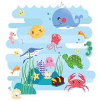 استیکر سالسو طرح Under Sea - Salso Under Sea Sticker