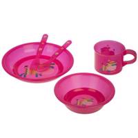 ست 5 تکه غذاخوری کودک آنجلتو مدلRed Cow Angioletto Red Cow Baby Dish Set 5 Piece