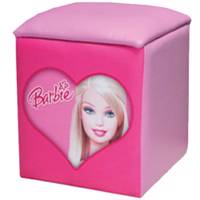 جلو مبلی کودک پینک مدل Barbi Pink Barbi Kids Sofa Puff