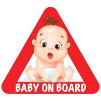 استیکر کودک بیبی آن بورد گراسیپا مدل بیبی آن بورد 09 - Grasipa Baby On Board 09 Sticker