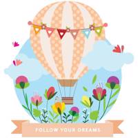 استیکر سالسو طرح Follow Your Dream Salso Follow Your Dream Sticker