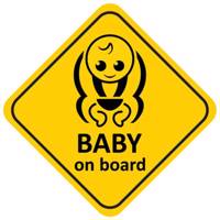 استیکر کودک بیبی آن بورد گراسیپا مدل بیبی آن بورد07 Grasipa Baby On Board 07 Sticker