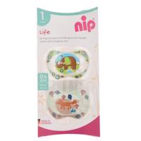 پستانک ارتودنسی نیپ مدل 31301EF بسته 2 عددی Nip 31301EF Pacifier And Accessories Orthodontic Size1 Pack Of 2