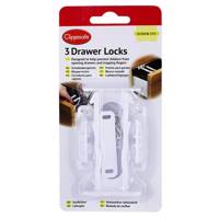 قفل دراور کلیپاسیف مدل CL711 بسته 3 عددی - Clippasafe Drawer Locks CL711 Pack Of 3