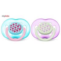 پستانک ارتودنسی اونت مدل SCF172/62F بسته 2 عددی - Avent SCF172/62F Orthodontic Pacifier Pack Of 2