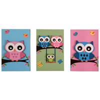 تابلو برجسته کودک ژیوار مدل Owl Family - Zhivar Owl Family Kid Board