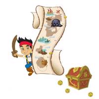 استیکر رومیت مدل Jake And The Pirates Growth Chart Roommate Jake And The Pirates Growth Chart Sticker