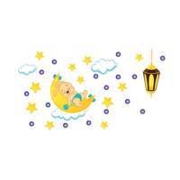 استیکر ژیوار طرح خواب خرگوش - Zhivar Rabbit Dream Sticker