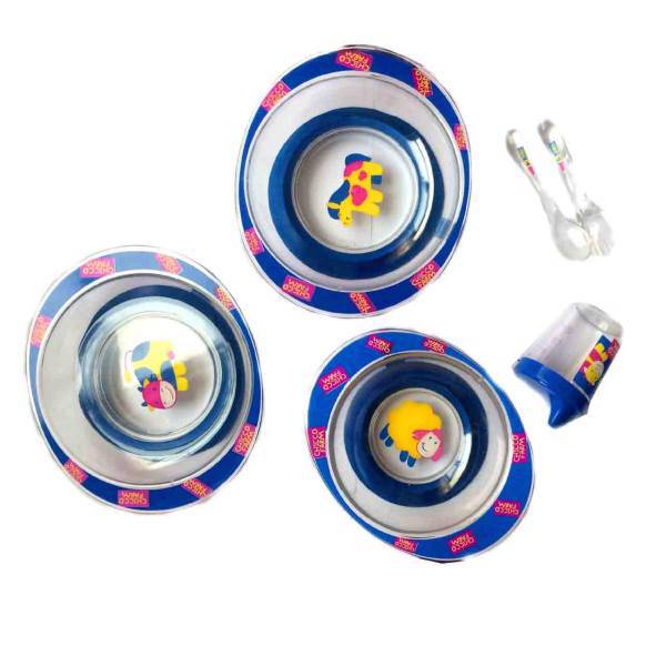 ست5 تکه غذاخوری کودک چیکو مدل 6086، Chicco 6086 Baby Dish Set 5 Piece