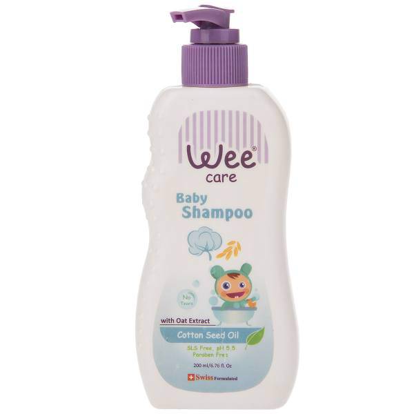 شامپو بچه وی مدل Cotton Seed Oil حجم 200 میلی لیتر، Wee Care Cotton Seed Oil Baby Shampoo 200ml