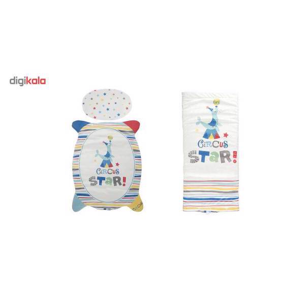 سرویس 3 تکه خواب نوزادی بیبی سنتر مدل Star 10435B، Baby Center Star 10435B Baby Sleep 3 Pieces Set