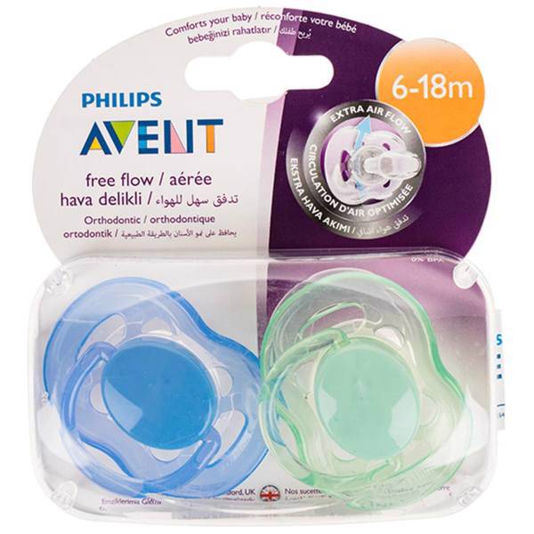 پستانک ارتودنسی اونت مدل SCF178/64BG بسته 2 عددی، Avent SCF178/64BG Orthodontic Pacifier Pack Of 2