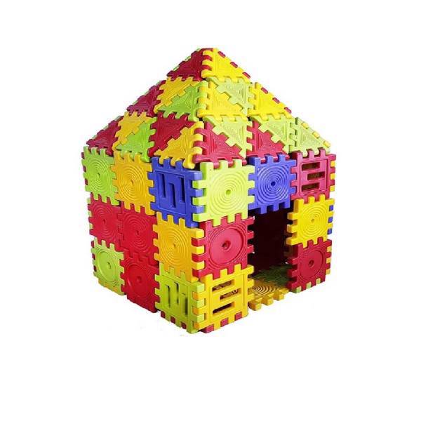 پازل بازی مربعی ایرانیان تویز مدل Square Puzzle بسته 10 عددی، Iranian Toys Square Puzzle Package of 10